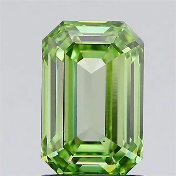 1.47ct Emerald Lab Grown Diamond (Colour Fancy Vivid Green, Clarity VVS2, Cut GD, IGI Certified) - Jewelry by Cleo