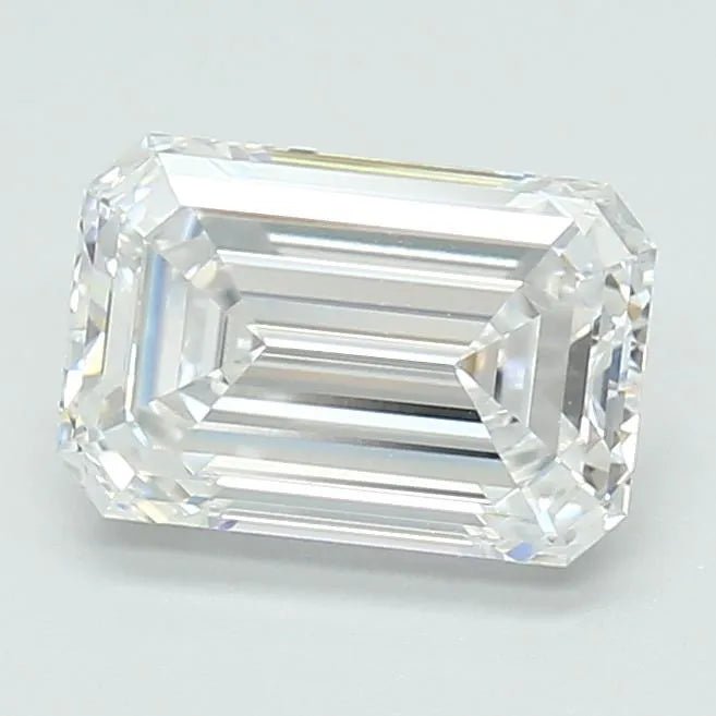 1.59ct Emerald Lab Grown Diamond (Colour D, Clarity VVS2, IGI Certified) - Jewelry by Cleo