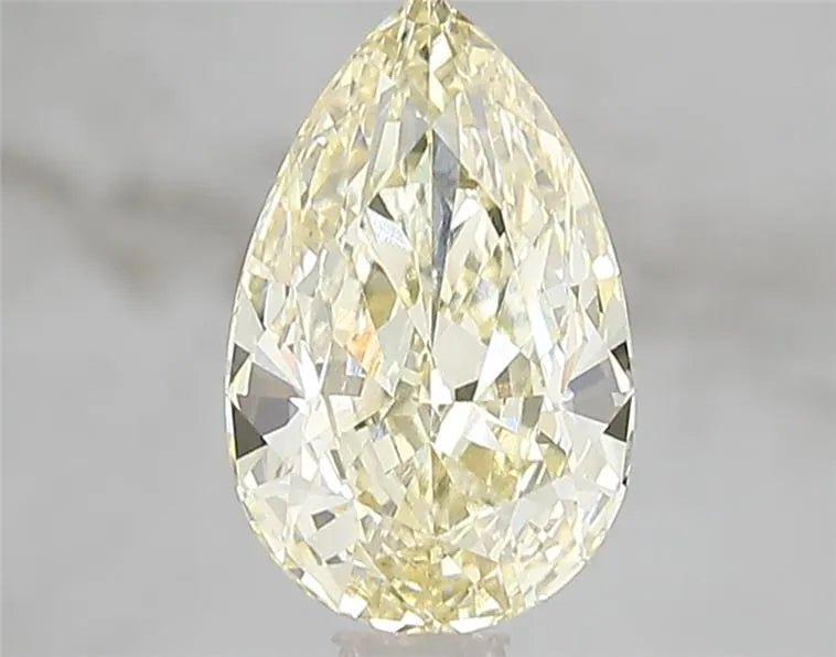 1.60ct Pear Lab Grown Diamond (Colour Fancy Yellow, Clarity VVS2, IGI Certified) - Jewelry by Cleo