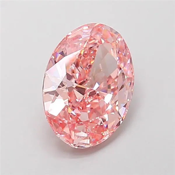 2.51ct Oval Lab Grown Diamond (Colour Fancy Vivid Pink, Clarity VVS2, IGI Certified)
