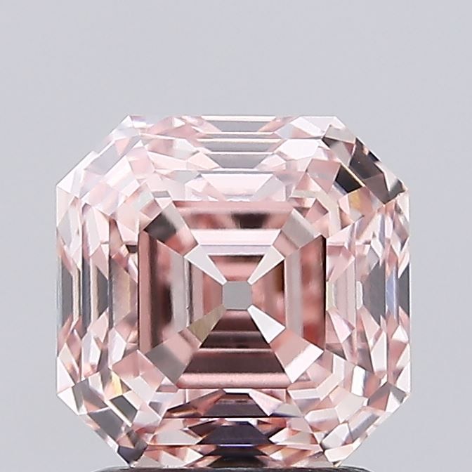 2.10ct Asscher Lab-Grown Diamond — Fancy Light Pink Brown | The Prelude