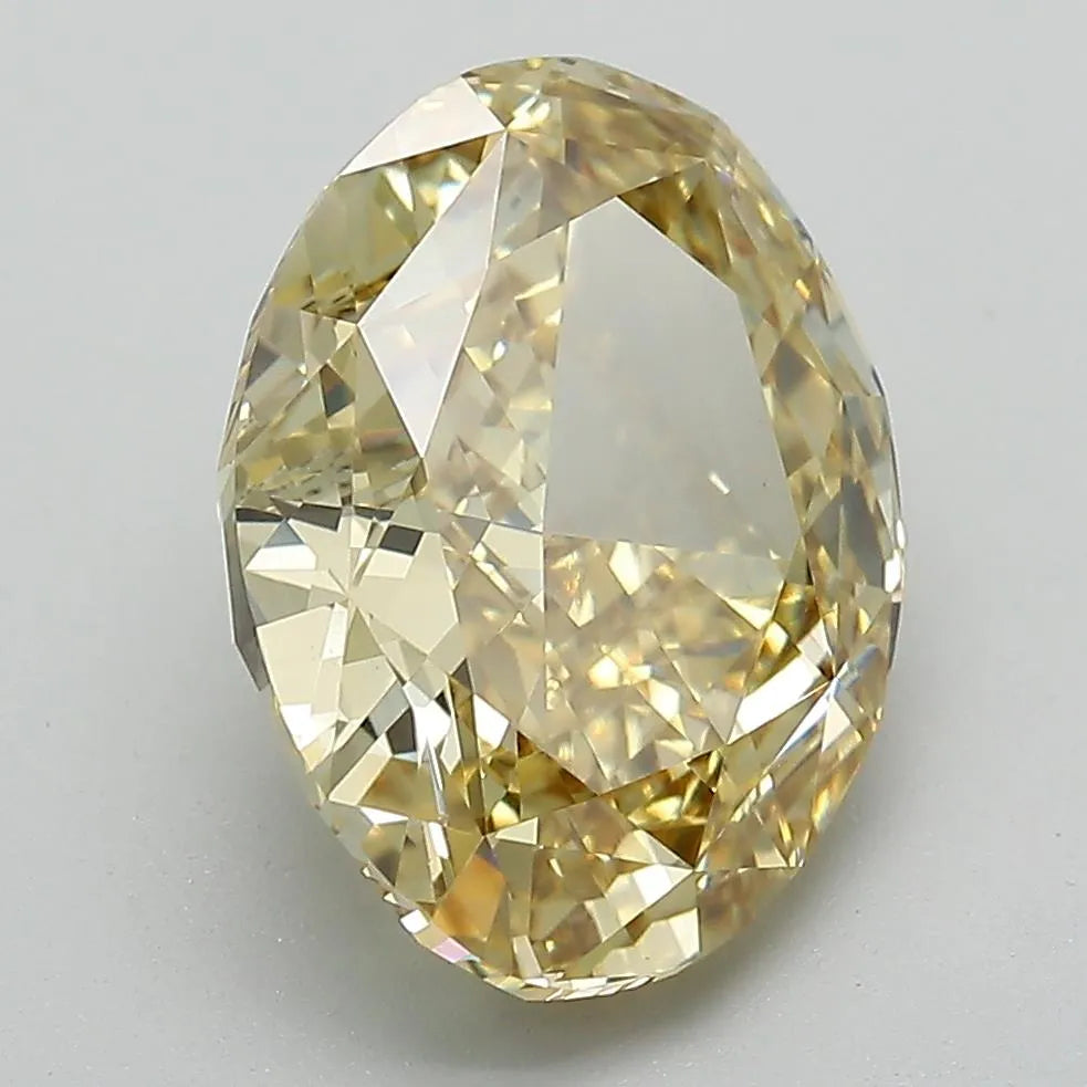 4.84ct Oval Lab Grown Diamond (Colour Fancy Intense Yellow, Clarity VS1, IGI Certified)