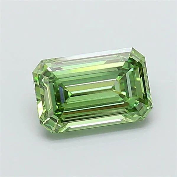 1.88ct Emerald Lab Grown Diamond (Colour Fancy Vivid Green, Clarity VS1, IGI Certified) - Jewelry by Cleo