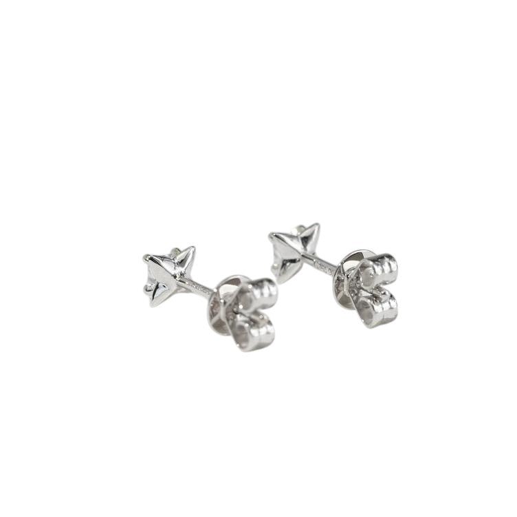 18K gold square lab diamond stud 0.19 TCW - Jewelry by Cleo