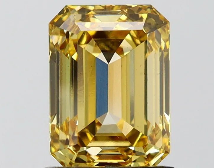 1.93ct Emerald Lab Grown Diamond (Colour Fancy Yellow, Clarity VS1, IGI Certified) - Jewelry by Cleo