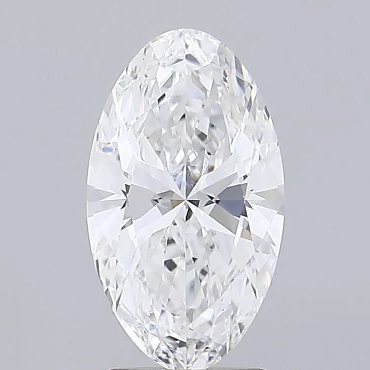 1.95ct Oval Lab Grown Diamond (Colour D, Clarity VVS1, IGI Certified) - Jewelry by Cleo