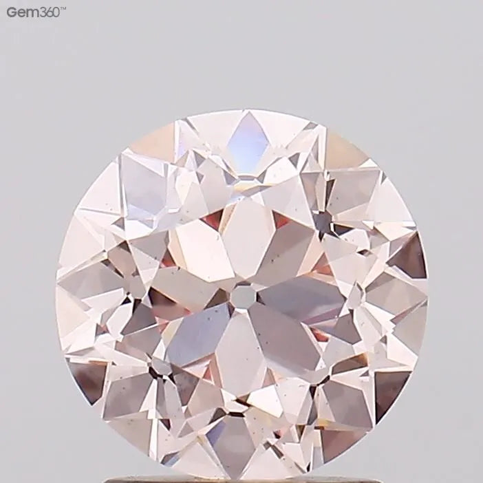 2.00ct European cut Lab Grown Diamond (Colour Light Pink, Clarity VS2, IGI Certified)
