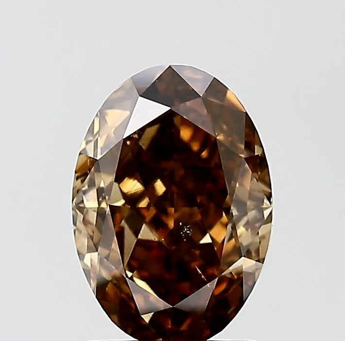 2.01ct Oval Natural Diamond (Colour Fancy Dark, Clarity SI1, GIA Certified)
