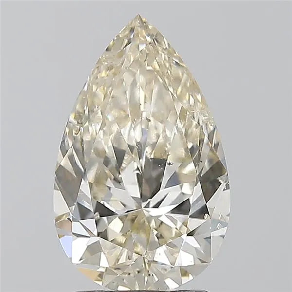 2.01ct Pear Natural Diamond (Colour K, Clarity SI2, HRD Certified)