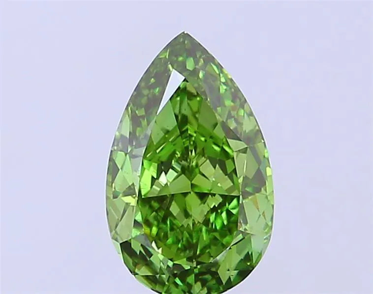 2.02ct Pear Lab Grown Diamond (Colour Fancy Vivid Green, Clarity VS2, IGI Certified)