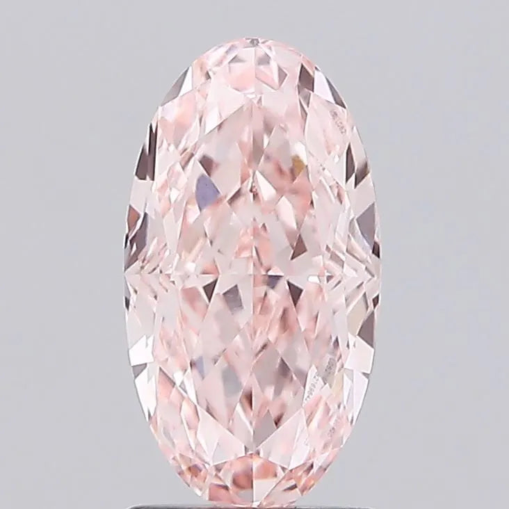 2.04ct Oval Lab Grown Diamond (Colour Fancy Intense Pink, Clarity VVS2, IGI Certified)