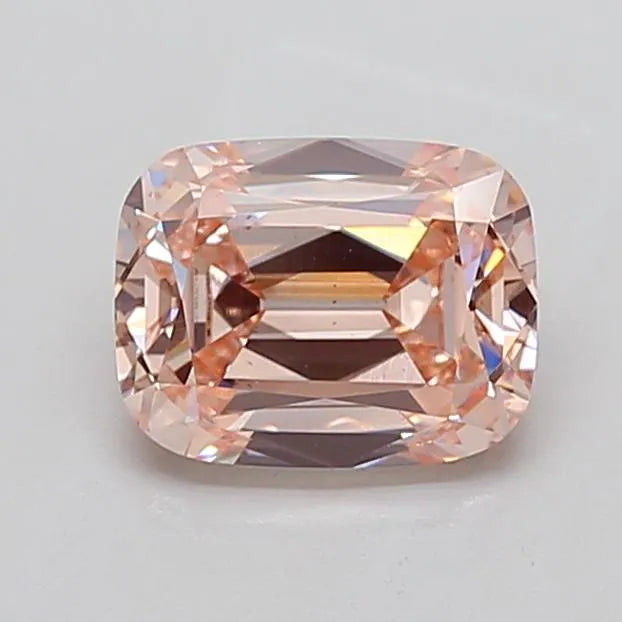 2.06ct Cushion brilliant Lab Grown Diamond (Colour Fancy Light Pink Brown, Clarity VS2, IGI Certified)