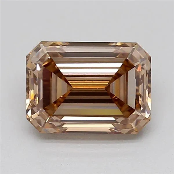 2.06ct Emerald Lab Grown Diamond (Colour Fancy Brown, Clarity VS1, IGI Certified)