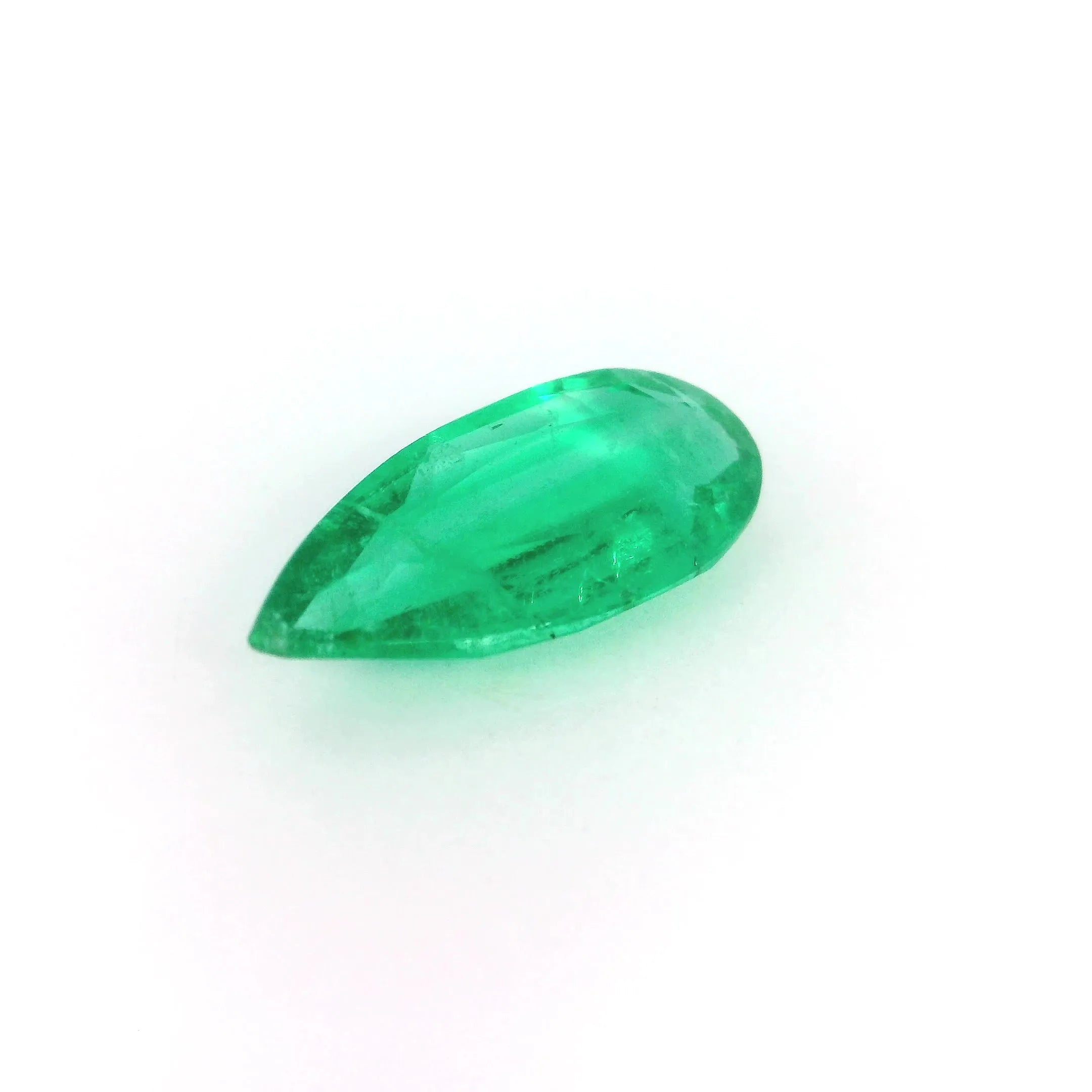 2.06ct Pear Natural Emerald (Colour Green, Clarity Slightly Included, Cut Faceted)