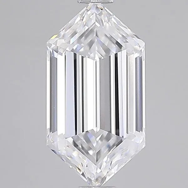 2.07ct Hexagonal Lab Grown Diamond (Colour D, Clarity VVS1, IGI Certified)