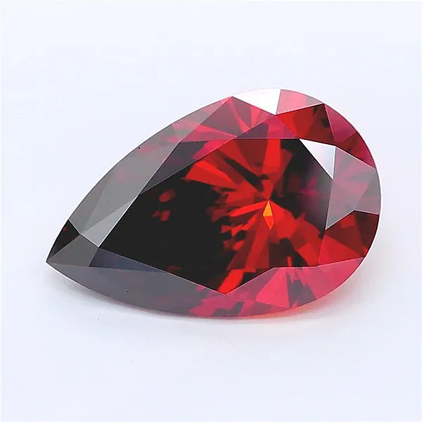 2.09ct Pear Lab Grown Diamond (Colour Fancy Deep Orange, Clarity VS1, IGI Certified)