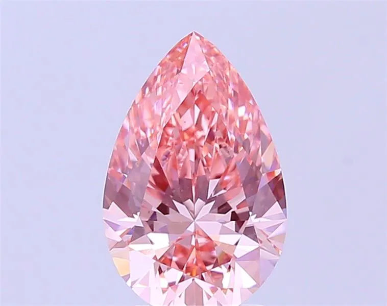 2.09ct Pear Lab Grown Diamond (Colour Fancy Vivid Pink, Clarity VVS2, IGI Certified)