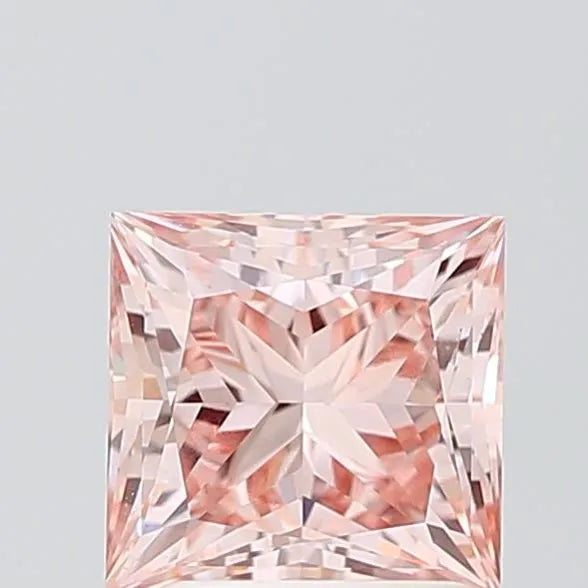 2.10ct Princess Lab Grown Diamond (Colour Fancy Intense Pink, Clarity VS1, IGI Certified)