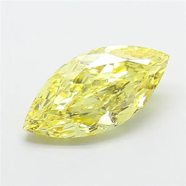2.51ct Marquise Lab Grown Diamond (Colour Fancy Vivid Yellow, Clarity VS1, IGI Certified)