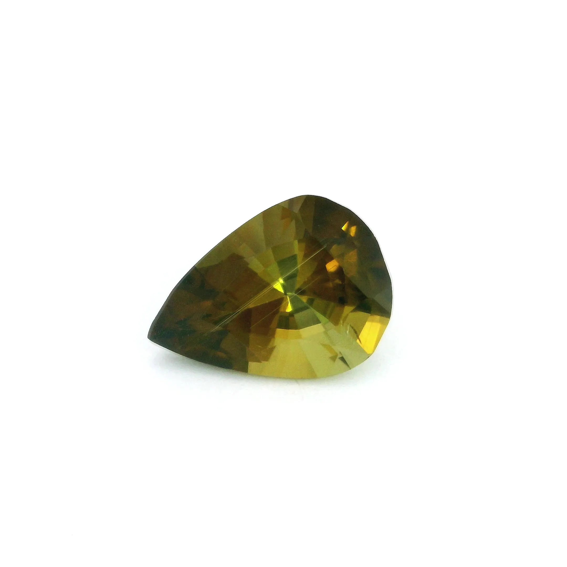 2.51ct Pear Natural Tourmaline (Colour Green, Clarity Slightly Included, Cut Faceted)
