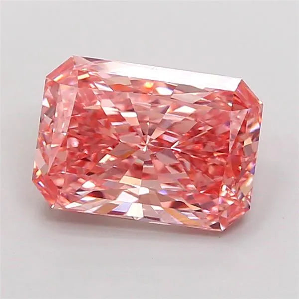 2.52ct Radiant Lab Grown Diamond (Colour Fancy Vivid Pink, Clarity VVS2, IGI Certified)