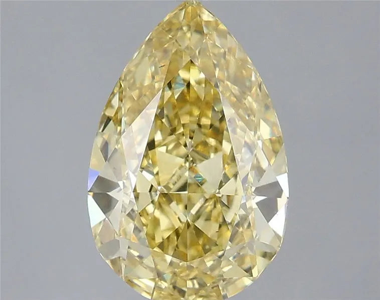 2.56ct Pear Lab Grown Diamond (Colour Fancy Intense Yellow, Clarity VS1, IGI Certified)