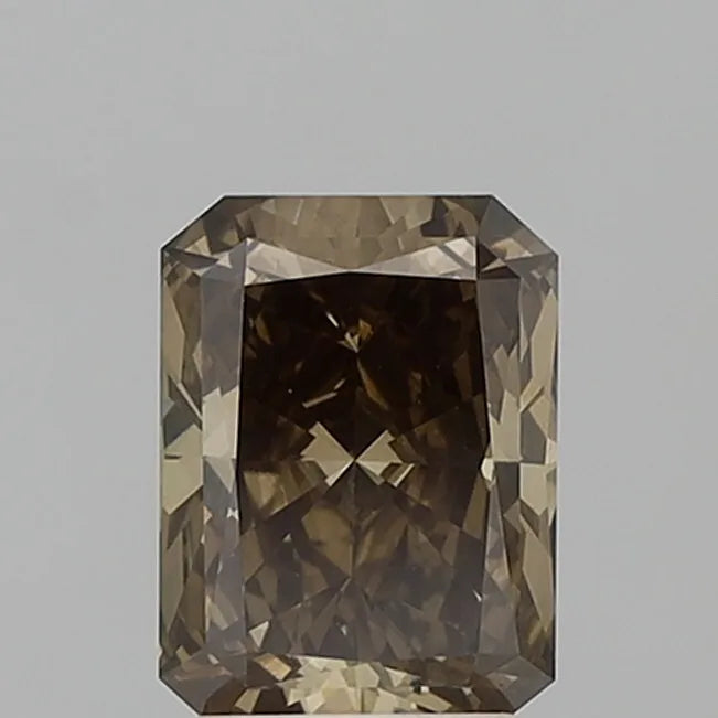 2.57ct Radiant Lab Grown Diamond (Colour Fancy Brown Yellow, Clarity VS1, IGI Certified)