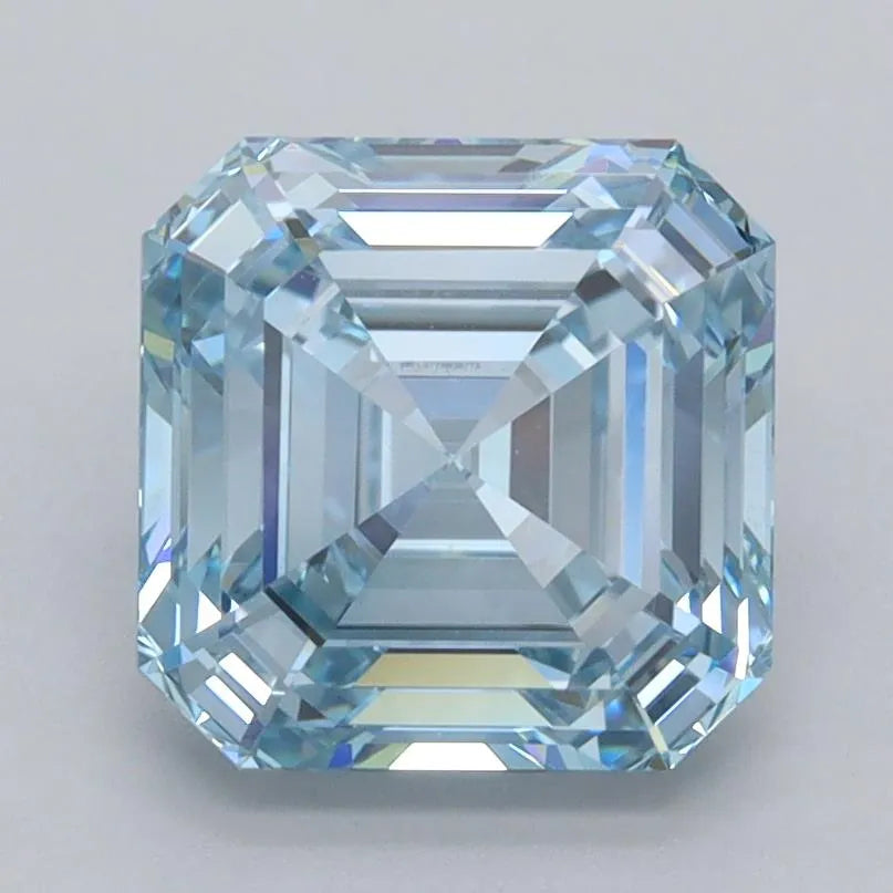 2.59ct Asscher Lab Grown Diamond (Colour Fancy Intense Blue, Clarity VVS1, IGI Certified)