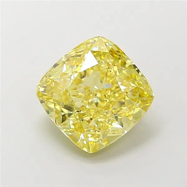 2.60ct Cushion modified Lab Grown Diamond (Colour Fancy Intense Yellow, Clarity VS1, IGI Certified)