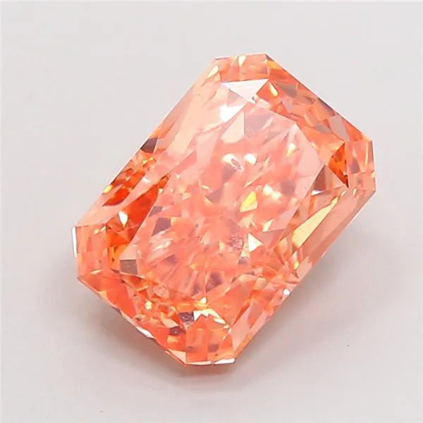 2.61ct Radiant Lab Grown Diamond (Colour Fancy Vivid Orange, Clarity SI1, IGI Certified)