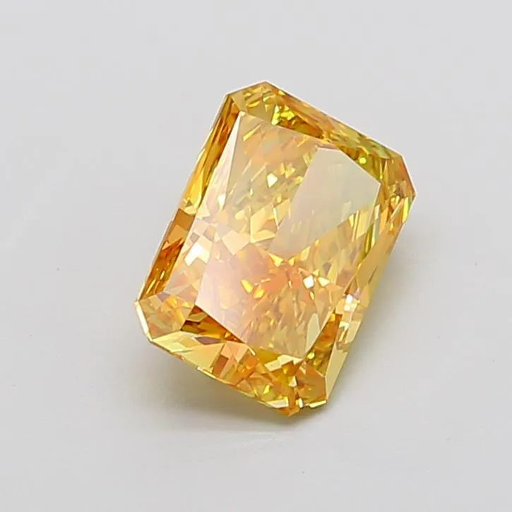 2.75ct Radiant Lab Grown Diamond (Colour Fancy Intense Yellow Orange, Clarity VS1, IGI Certified)