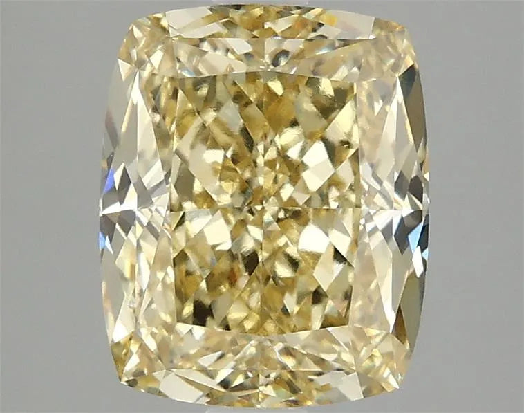 2.98ct Cushion modified Lab Grown Diamond (Colour Fancy Intense Yellow, Clarity VVS2, IGI Certified)
