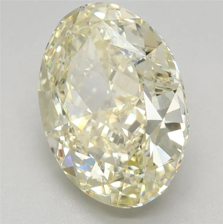 3.14ct Oval Lab Grown Diamond (Colour Fancy Yellow, Clarity VVS2, IGI Certified)