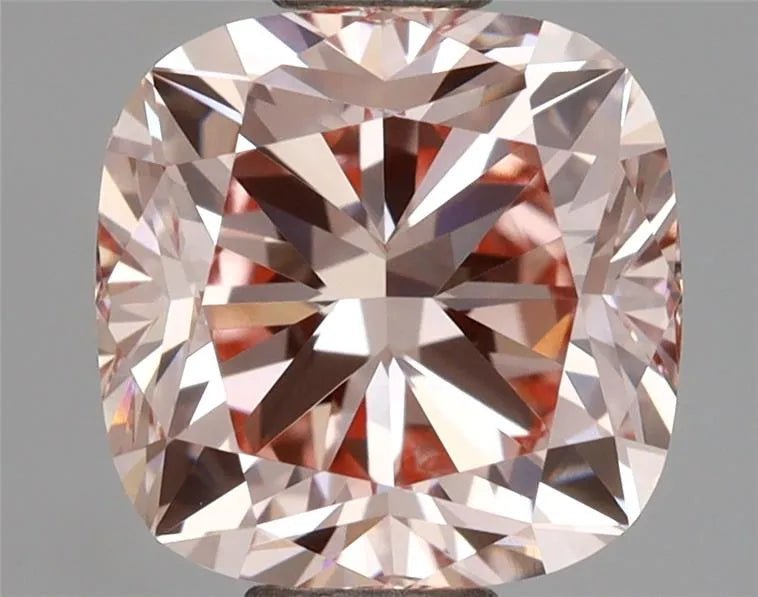 2.01ct Cushion brilliant Lab Grown Diamond (Colour Fancy Intense Pink, Clarity VVS2, IGI Certified) - Jewelry by Cleo