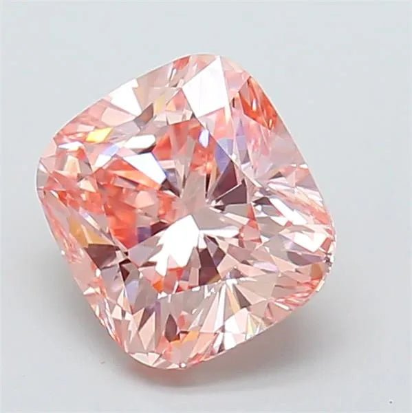 2.01ct Cushion modified Lab Grown Diamond (Colour Fancy Intense Pink, Clarity VS1, IGI Certified) - Jewelry by Cleo