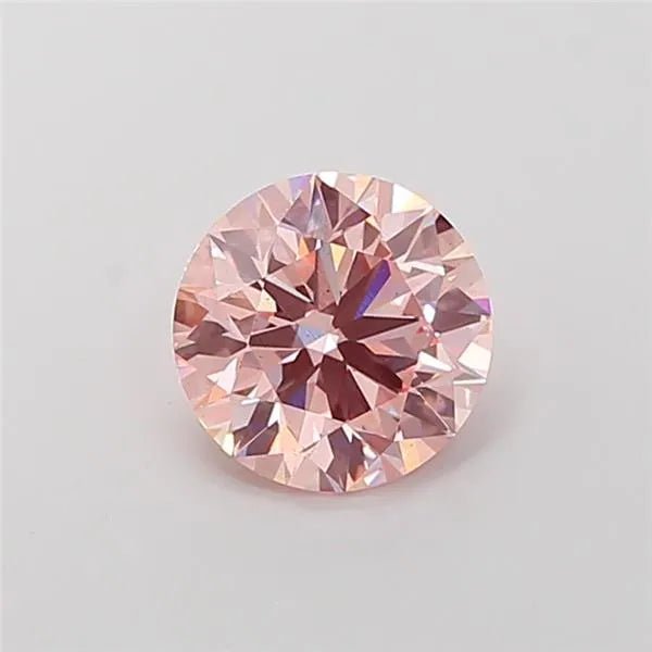 2.01ct Round Lab Grown Diamond (Colour Fancy Intense Pink, Clarity VS2, Cut ID, IGI Certified) - Jewelry by Cleo