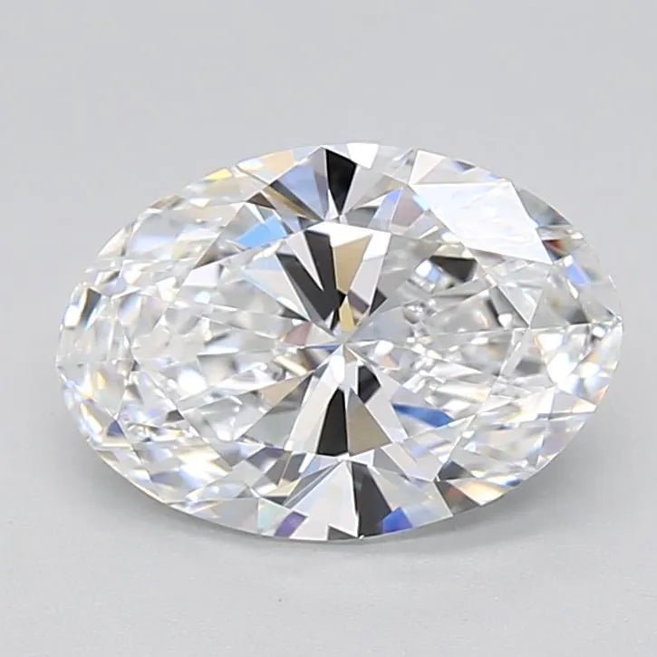 2.02ct Oval Lab Grown Diamond (Colour D, Clarity VVS1, IGI Certified) - Jewelry by Cleo
