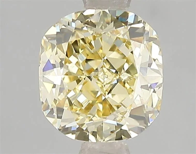 2.03ct Cushion modified Lab Grown Diamond (Colour Fancy Intense Yellow, Clarity VS2, IGI Certified) - Jewelry by Cleo
