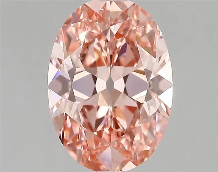 2.03ct Oval Lab Grown Diamond (Colour Fancy Vivid Pink, Clarity VS1, IGI Certified) - Jewelry by Cleo