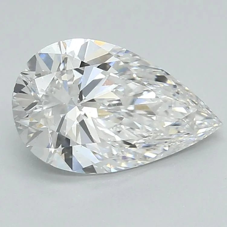 2.03ct Pear Lab Grown Diamond (Colour E, Clarity VS2, Cut EX, IGI Certified) - Jewelry by Cleo
