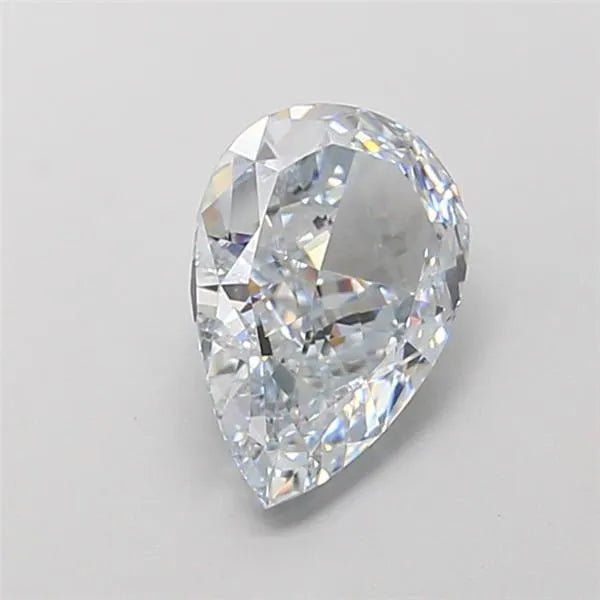 2.04ct Pear Lab Grown Diamond (Colour Fancy Light Blue, Clarity VVS1, IGI Certified) - Jewelry by Cleo