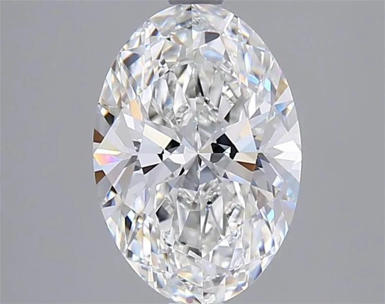 2.07ct Oval Lab Grown Diamond (Colour F, Clarity VVS2, IGI Certified) - Jewelry by Cleo