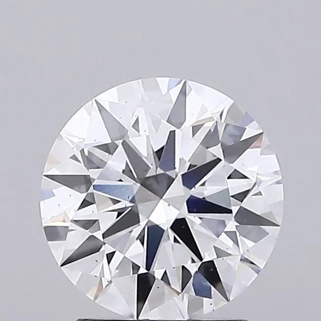 2.07ct Round Lab Grown Diamond (Colour D, Clarity SI1, Cut ID, IGI Certified) - Jewelry by Cleo