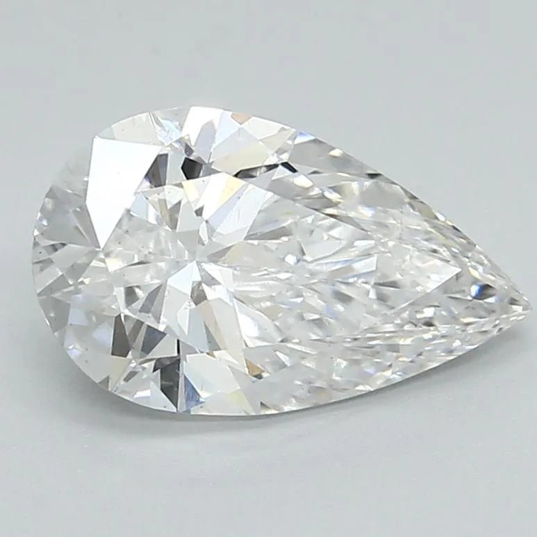 2.08ct Pear Lab Grown Diamond (Colour D, Clarity VS2, Cut EX, IGI Certified) - Jewelry by Cleo