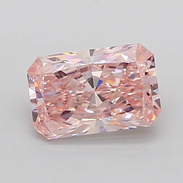 2.13ct Radiant Lab Grown Diamond (Colour Fancy Intense Pink, Clarity SI2, IGI Certified) - Jewelry by Cleo