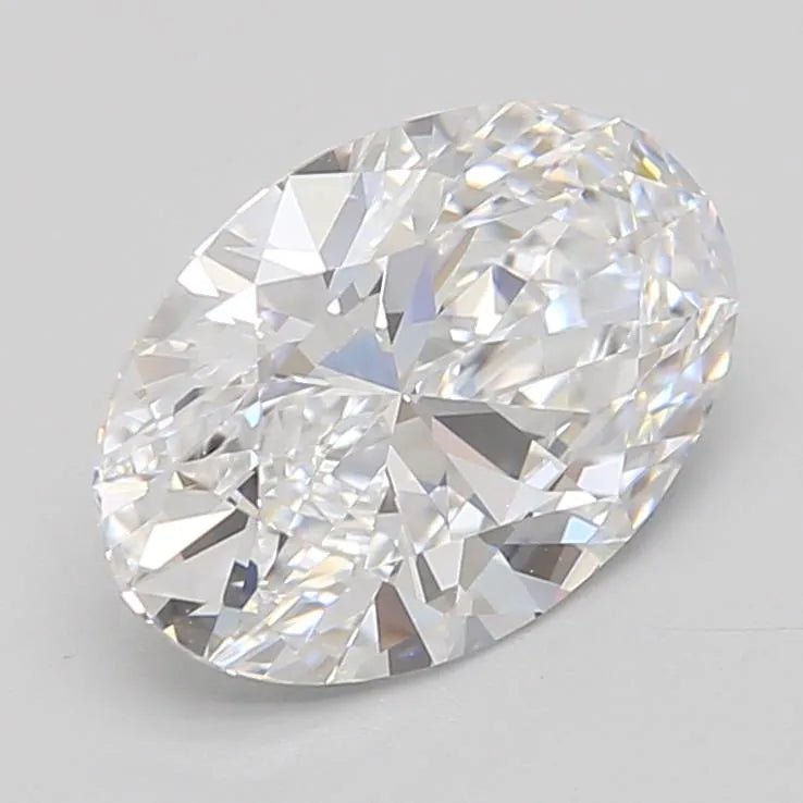2.14ct Oval Lab Grown Diamond (Colour D, Clarity VVS2, GIA Certified) - Jewelry by Cleo