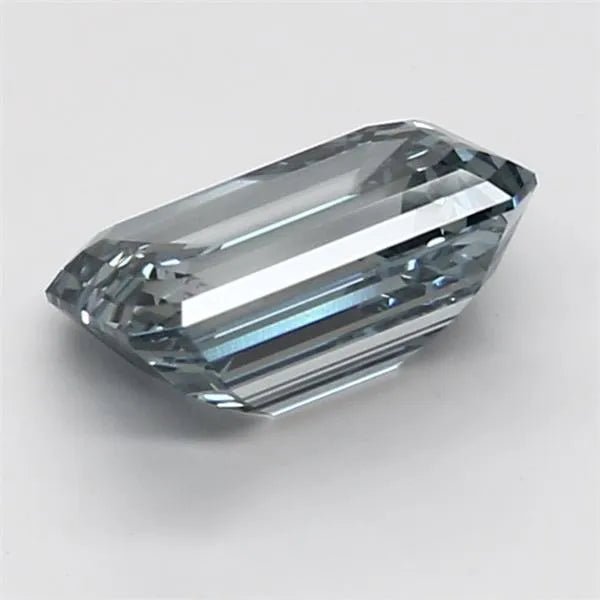 2.15ct Emerald Lab Grown Diamond (Colour Fancy Intense Blue, Clarity VS1, IGI Certified) - Jewelry by Cleo