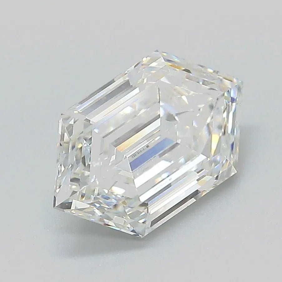 2.16ct Hexagonal Lab Grown Diamond (Colour E, Clarity VVS2, IGI Certified) - Jewelry by Cleo