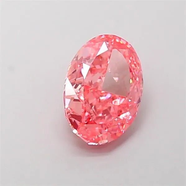 2.16ct Oval Lab Grown Diamond (Colour Fancy Vivid Pink, Clarity VVS2, IGI Certified) - Jewelry by Cleo
