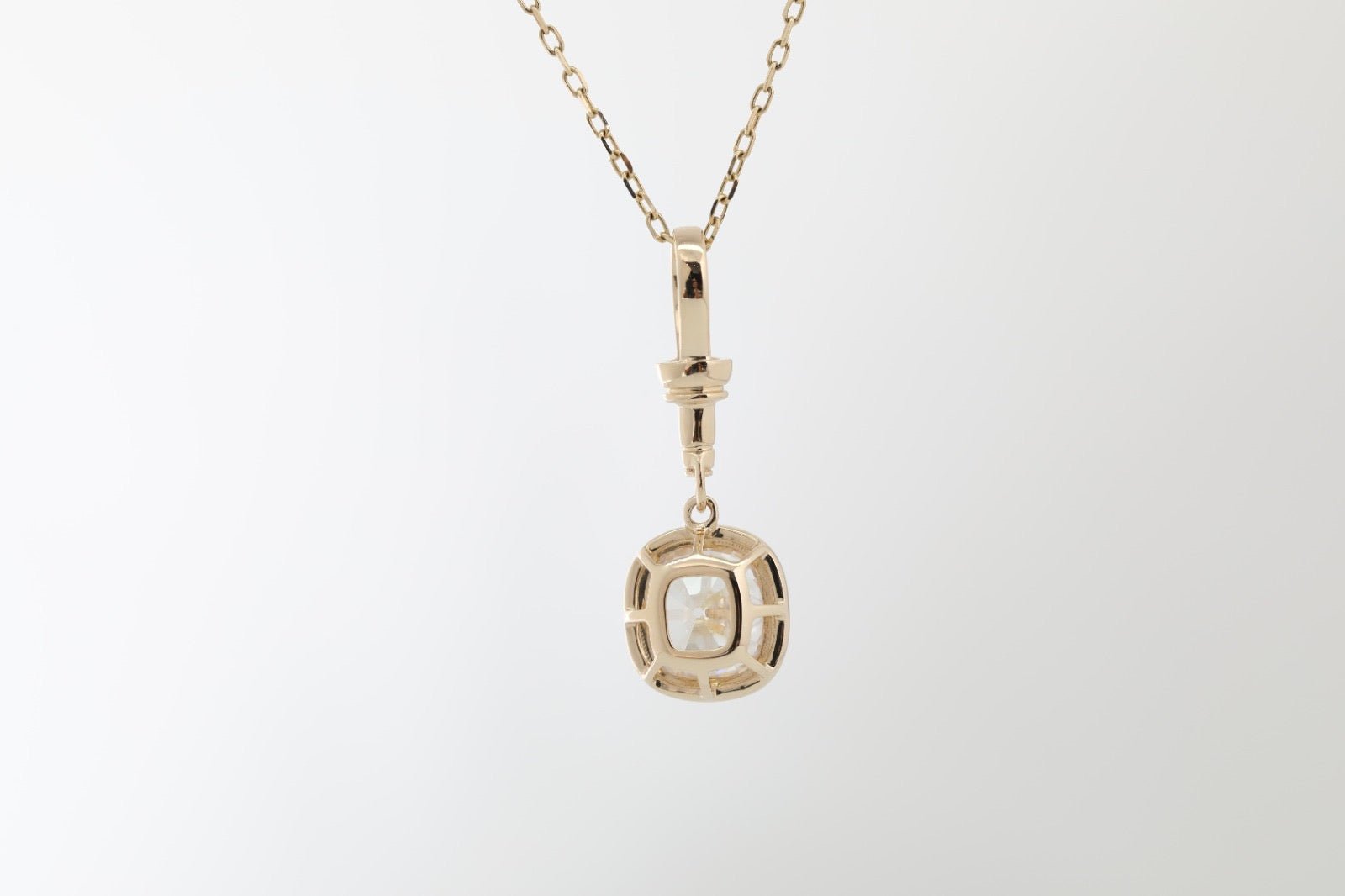2.25 carat OMC lab - grown diamond in 14K gold collet - Jewelry by Cleo